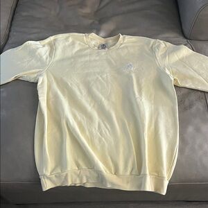 Adidas Men's Light Yellow Crewneck Sweater